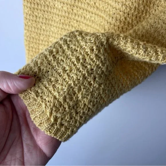 Love Ellie Stitch Fix Yellow Crochet Knit Tank S - Picture 6 of 9